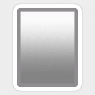 White to Gray Horizontal Linear Gradient Sticker